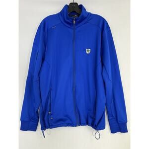 RLX Ralph Lauren Men’s Full Zip Jacket Blue‎ Size L Athletic Fit Polyester